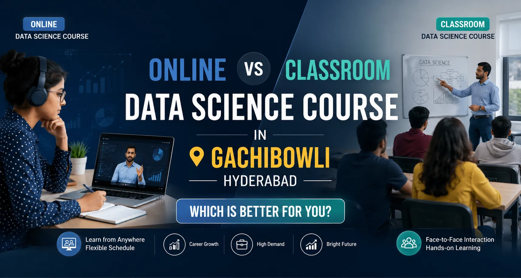 Online vs Classroom Data Science Course in Gachibowli, Hyderabad: Which Is Better for You?